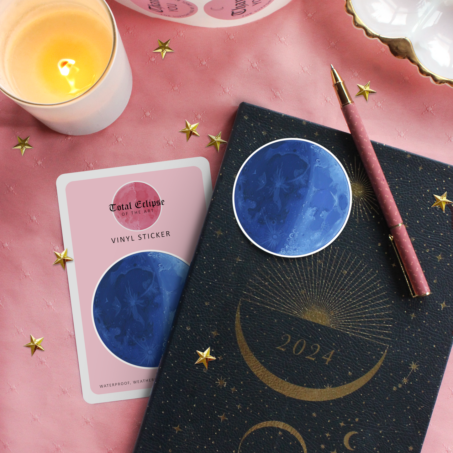 Brazen Blue Moon Sticker