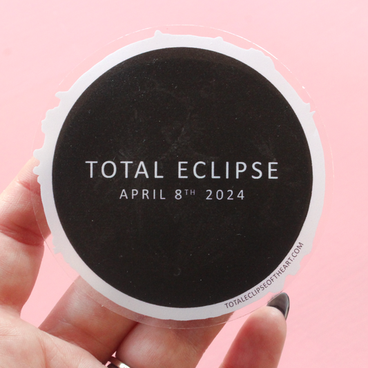Solar Eclipse Moon Sticker
