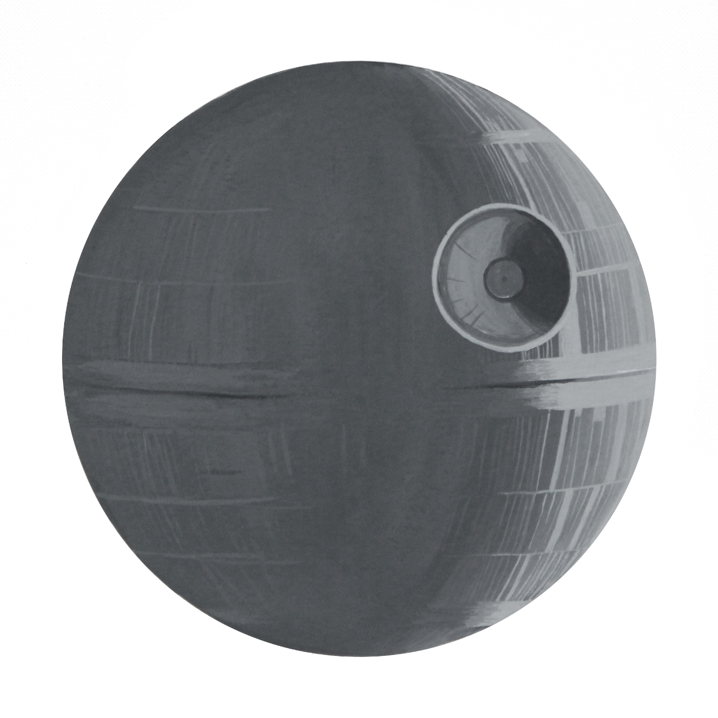 "That's No Moon" Hand Painted Death Star