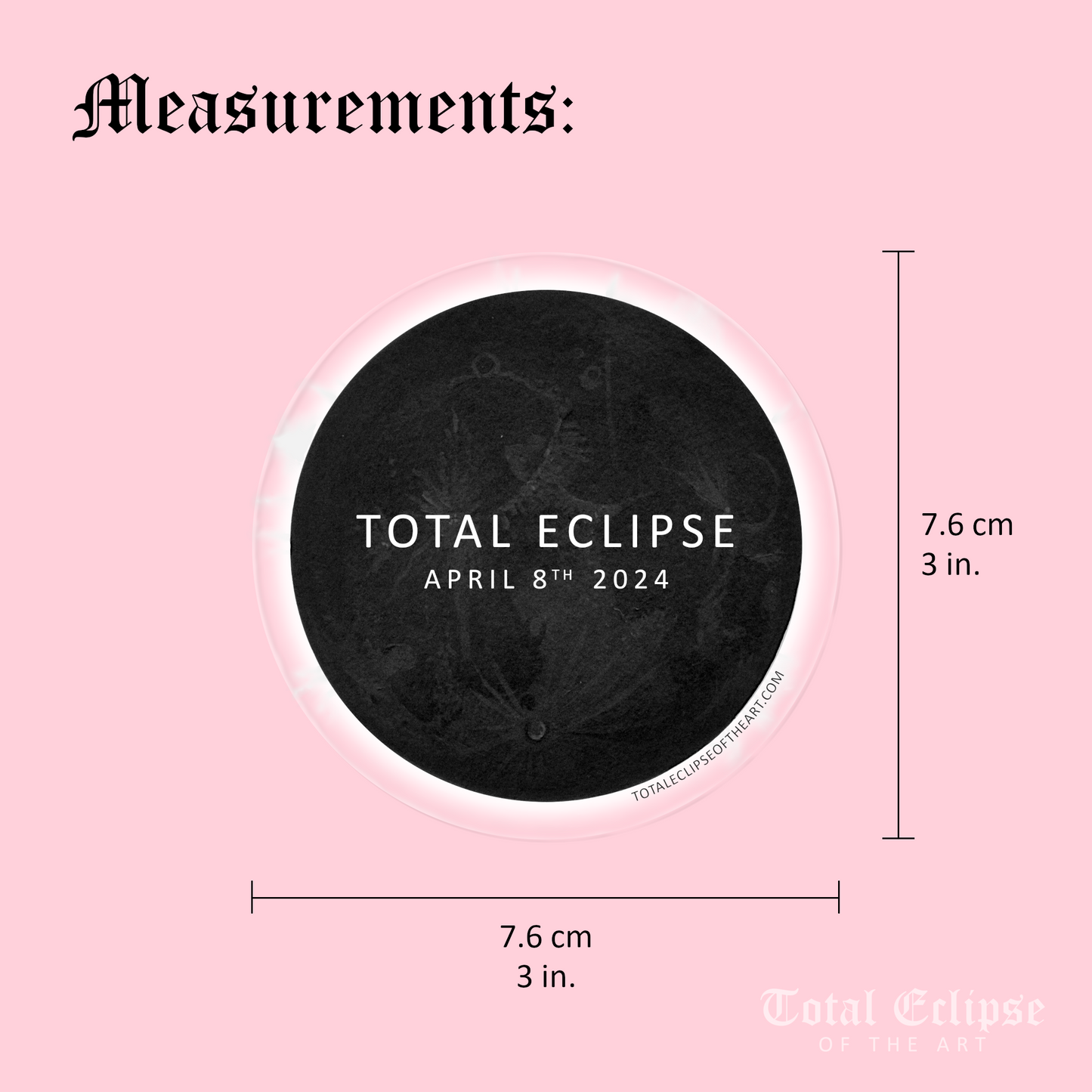 Solar Eclipse Moon Sticker