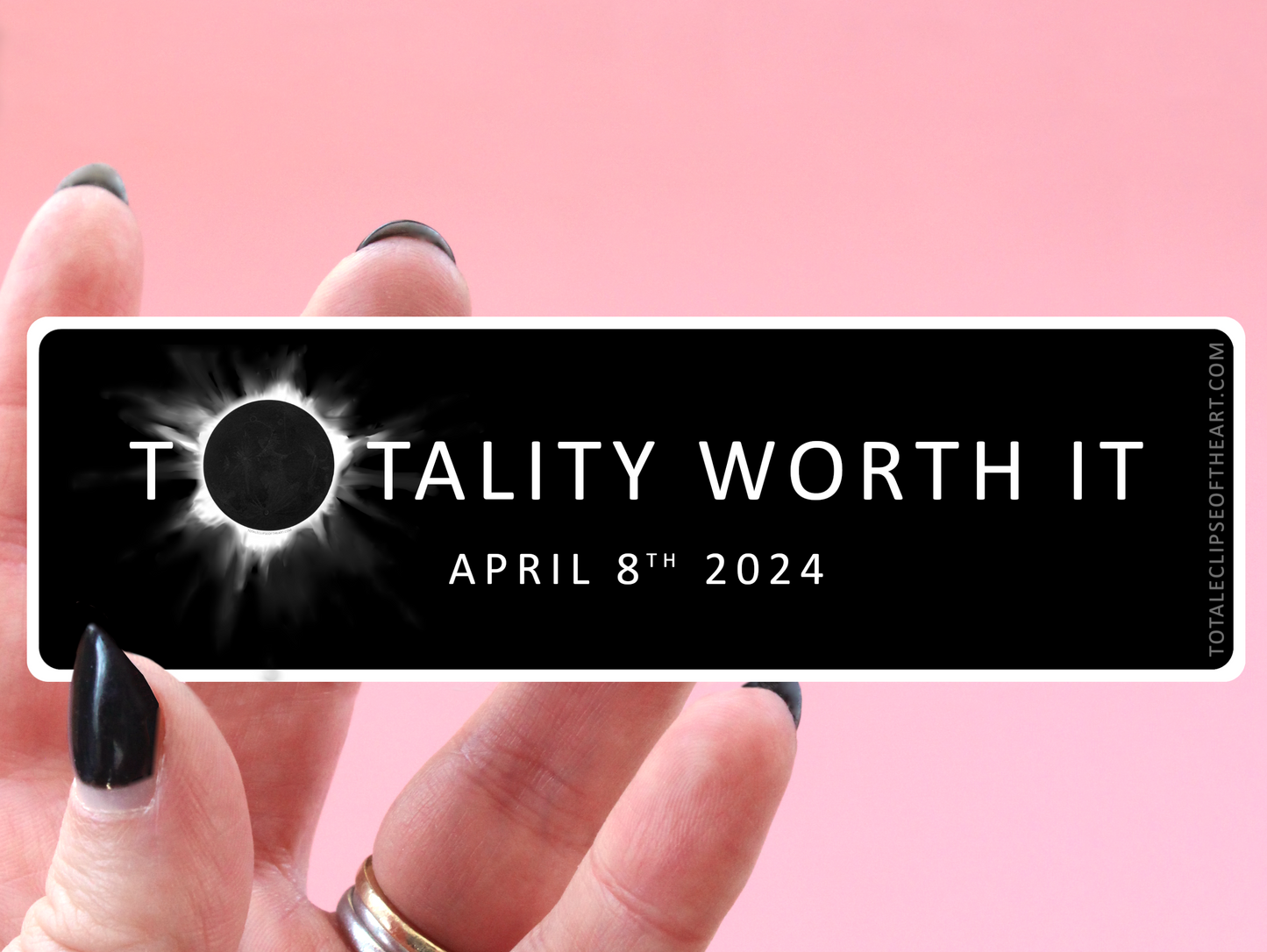 'Totality Worth It' Eclipse Sticker