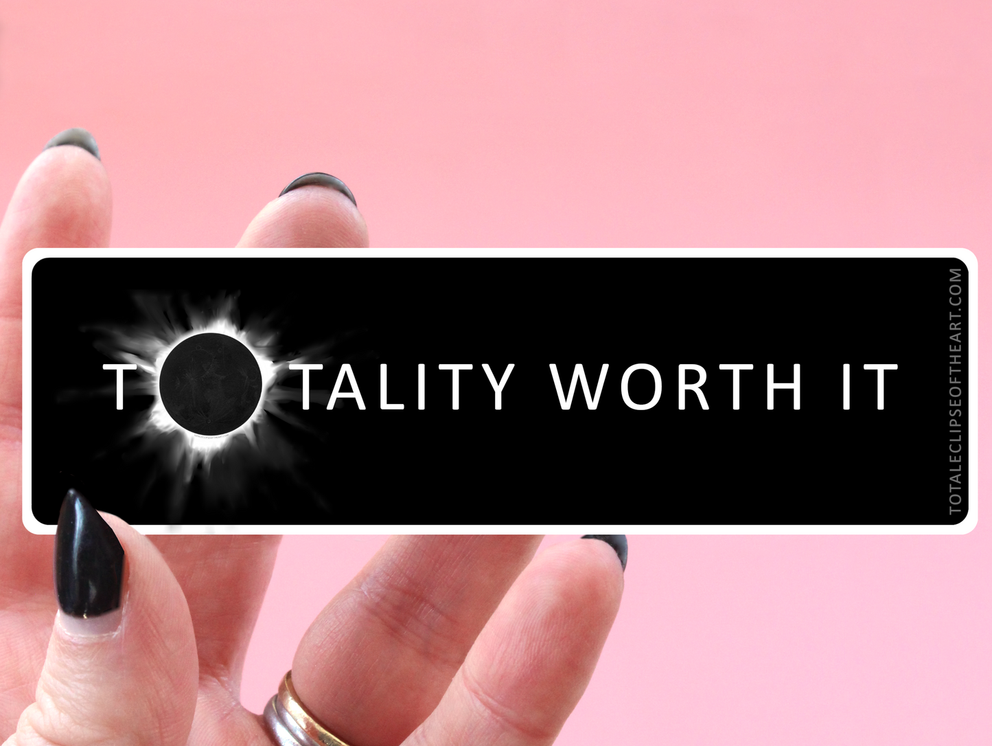 'Totality Worth It' DATELESS Eclipse Sticker